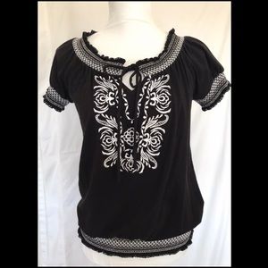 Embroidered top